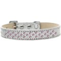 Unconditional Love Sprinkles Ice Cream Light Pink Crystals Dog CollarSilver Size 12 UN797307